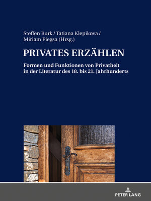 cover image of PRIVATES ERZAeHLEN
